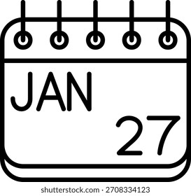 Januar-Symbol für Ihr Projekt
