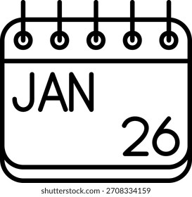 Januar-Symbol für Ihr Projekt