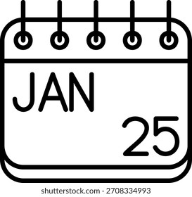 Icono de enero para su proyecto