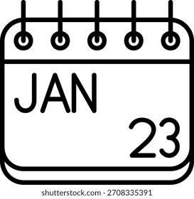 Januar-Symbol für Ihr Projekt