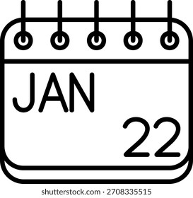 Januar-Symbol für Ihr Projekt