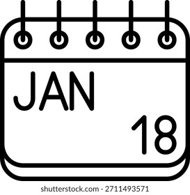 Icono de enero para su proyecto