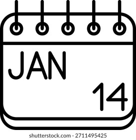 Januar-Symbol für Ihr Projekt