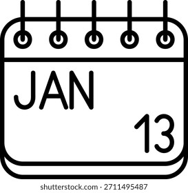Icono de enero para su proyecto