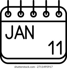 Januar-Symbol für Ihr Projekt