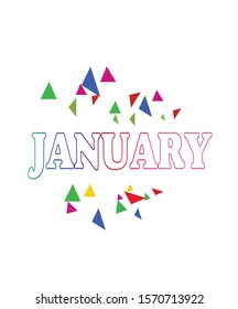 January Calligraphy Images, Stock Photos & Vectors | Shutterstock