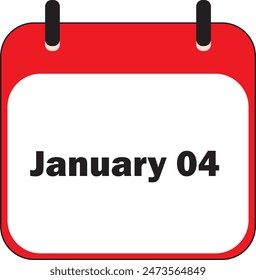 January Month | Date Icon Design