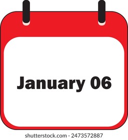 January Month | Date Icon Design 