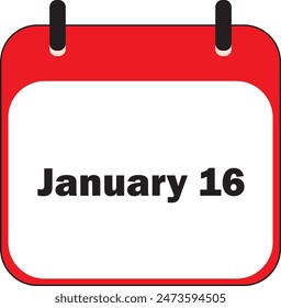 January Month | Date Icon Design