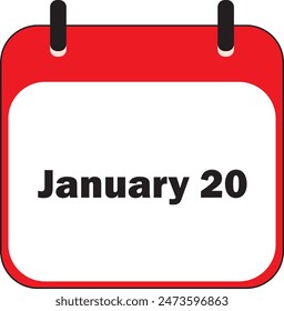 January Month | Date Icon Design