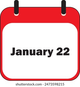 January Month | Date Icon Design