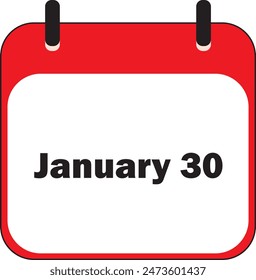 January Month | Date Icon Design