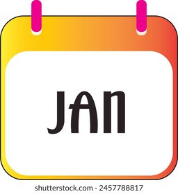 Icono del mes de enero | Vector mensual