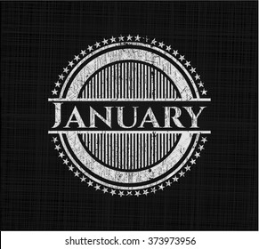January on blackboard