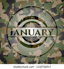 January on camo pattern