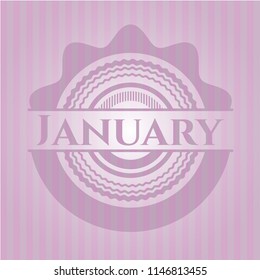 January pink emblem