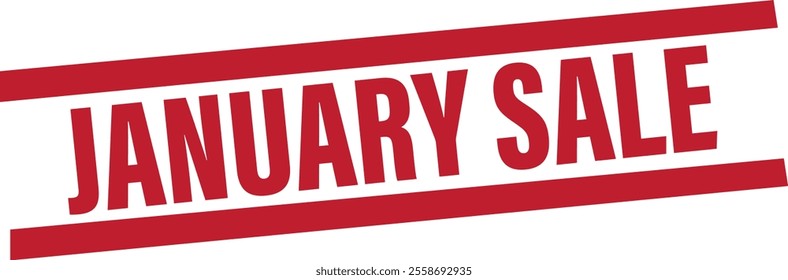 January sale 2025 with calligraphic text effect. Vector illustration background for new year's eve and new year resolutions and happy.