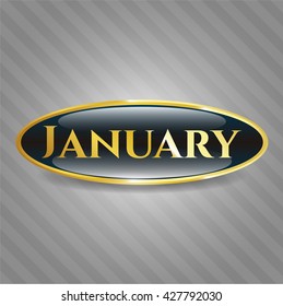Januar-glänzendes Zeichen