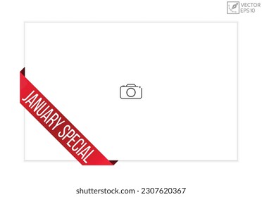 January Special banner design Vector illustration.