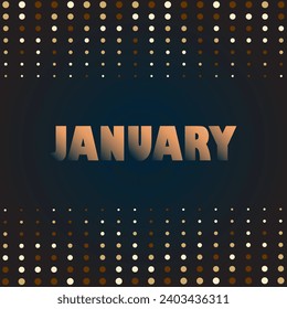 January vector illustration background.it is suitable for card, banner, or poster