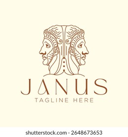 esboço de janus ilustração logotipo design