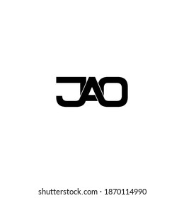 jao letter original monogram logo design