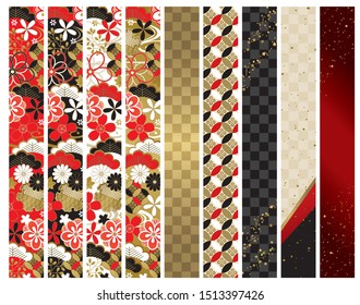 Japaese pattern lines for celebration