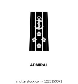 japan admiral military ranks and insignia glyph icon