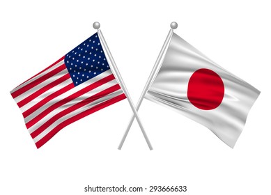 Japan American Flag