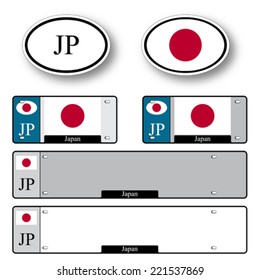 japan auto set against white background, abstract vector art illustration, image contains transparency