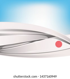 japan background with  flag element. vector illustration