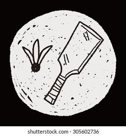 japan Badminton doodle