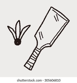 japan Badminton doodle