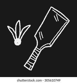 japan Badminton doodle