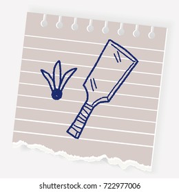 japan Badminton doodle