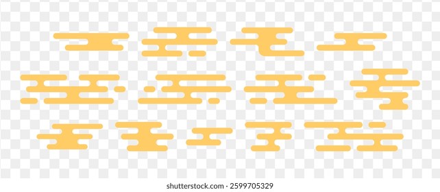 japan china cloud yellow vector design illustration