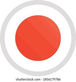 Japan Circle flag round vector eps 