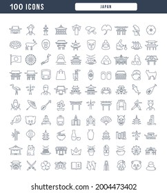 Japan. Collection of perfectly thin icons for web design, app, and the most modern projects. The kit of signs for category Countries and Cities.