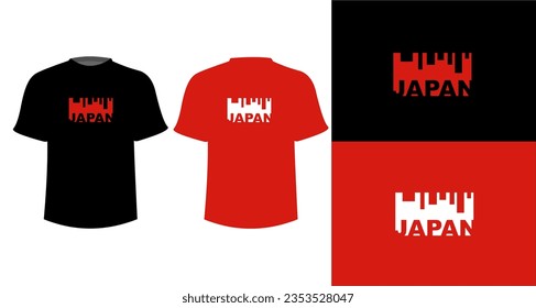 Japan Farbige abstrakte Design-Vektorgrafik für T-Shirt-Ausdrucke, Typografie, Aufkleber-Poster und andere Verwendungszwecke