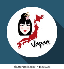 Japan concept with icon design, vector illustration 10 eps graphic.