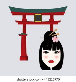 Japan concept with icon design, vector illustration 10 eps graphic.