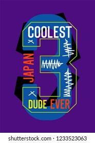 japan coolest dude ever,t-shirt design