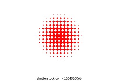 Japan country flag halftone dot design art pattern symbol vector