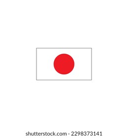 Japan country flag  icon symbol sign vector
