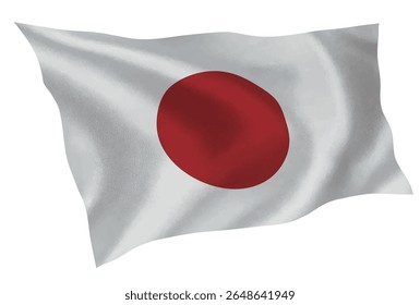 Japan country flag silk icon