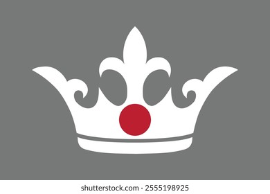 Japan crown shape with flag, Flag of Japan national country symbol illustration Vector, Rectangle Japan flag illustration, Flat vector illustration
