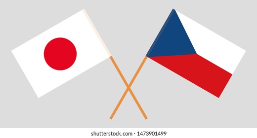 Japan and Czech Republic flags