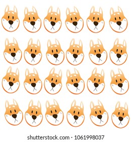 japan dog Shiba inu on background