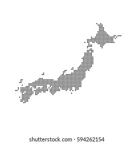 Japan Dotted Map