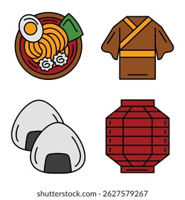 Japan Element with Vector Illustration